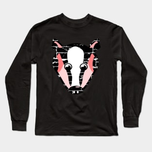 Cute Badger Face Long Sleeve T-Shirt